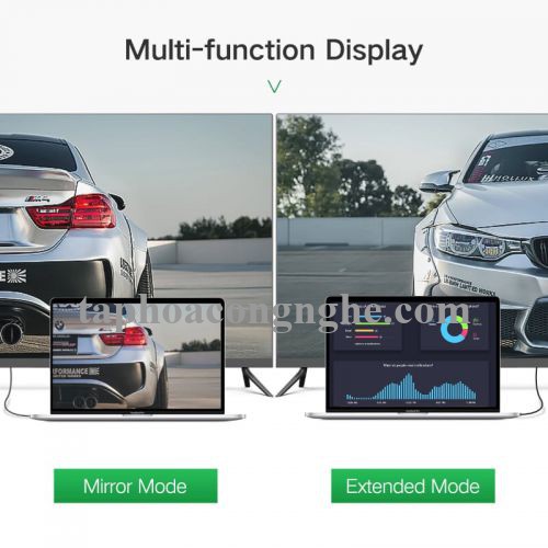 Ugreen 10123 5M màu Đen Cáp tín hiệu HDMI chuẩn 1.4 đầu bẻ góc 90 độ HD103 30010123